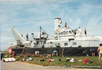BH7 being moved to The Hovercraft Museum